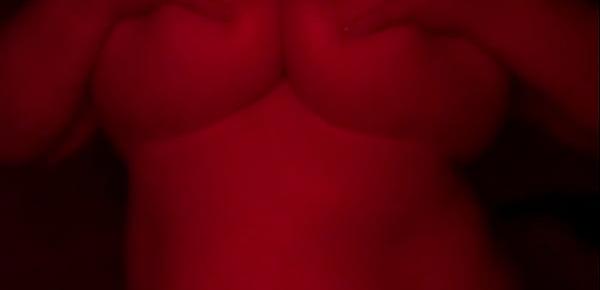  Red light oiled up titty fuck